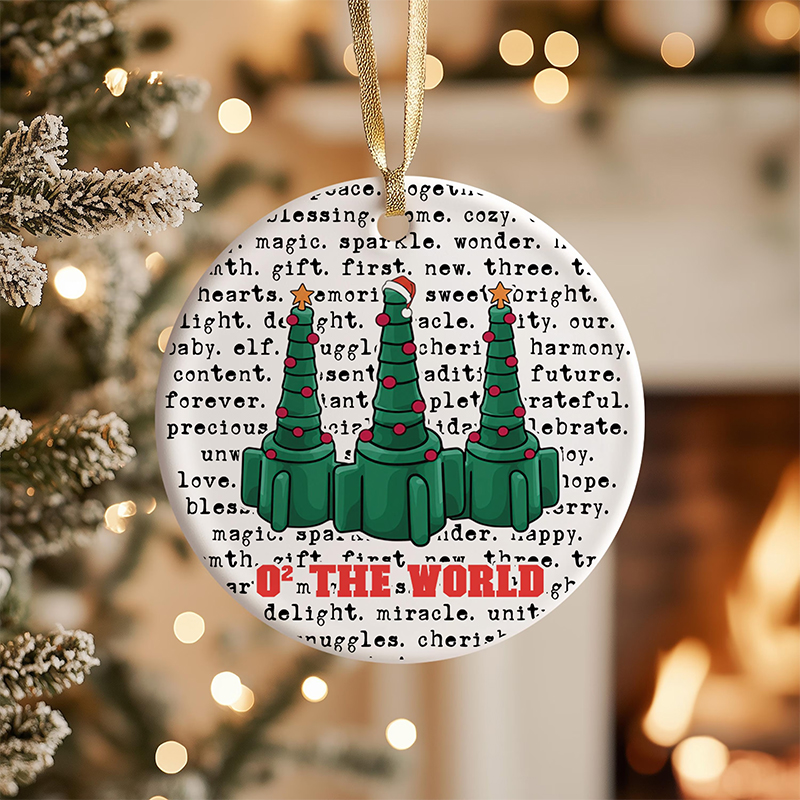 Christmas Lung Squad Ceramic Christmas Ornament