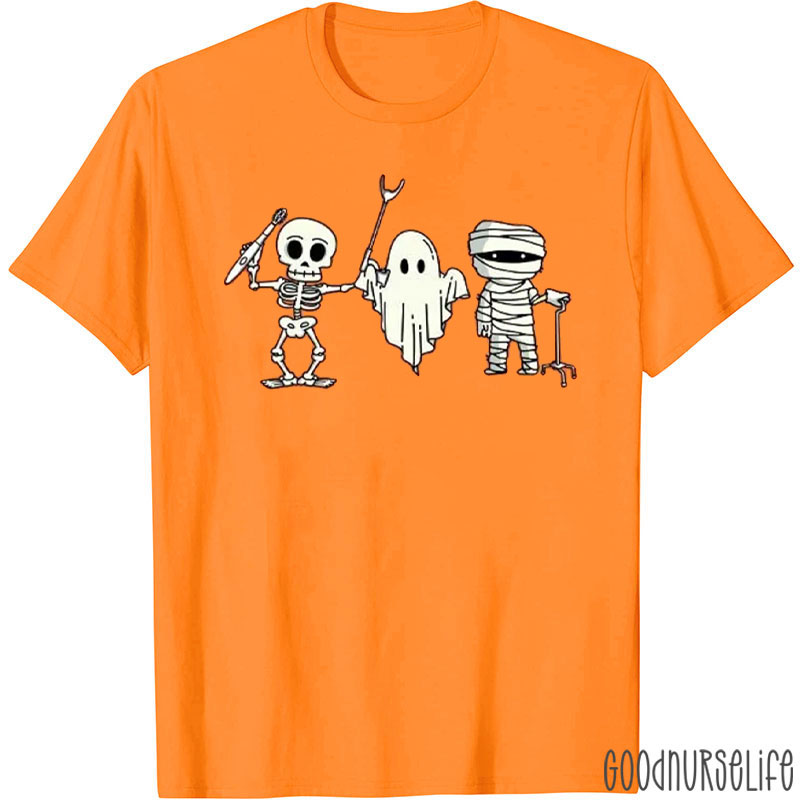 Halloween Skeleton Ghost Mummy T-Shirt