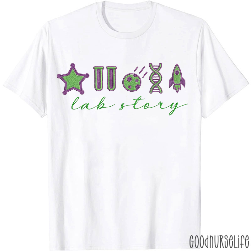 Embroidered Lab Story Lab Tech T-shirt