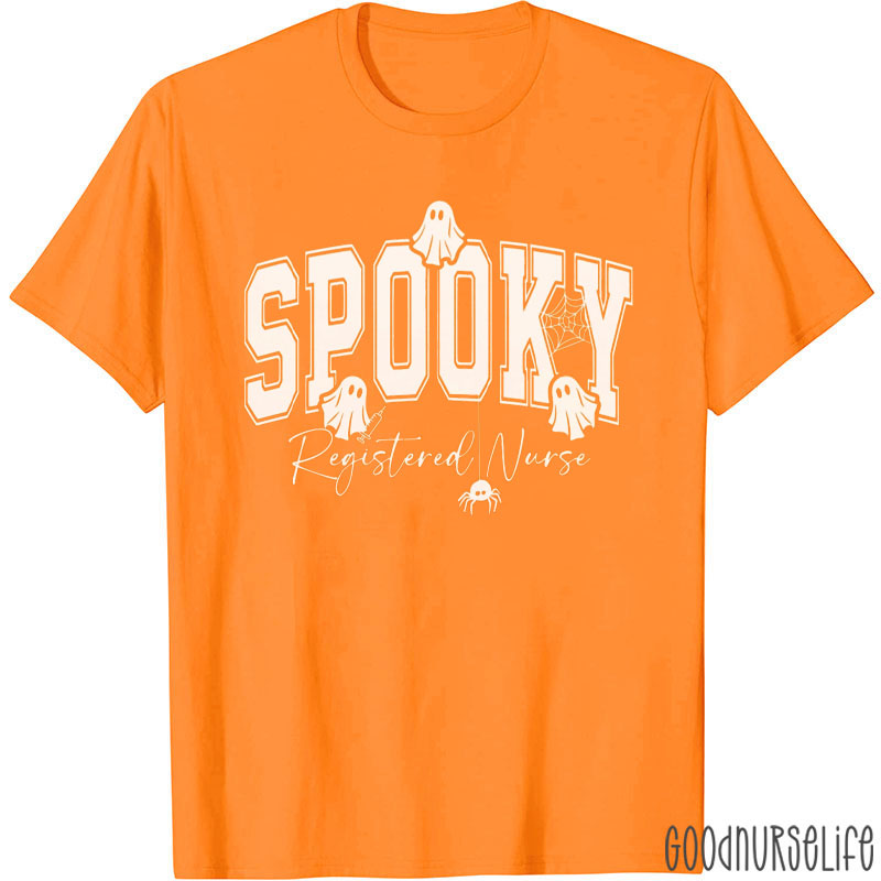 Personalized Halloween Spooky Cute Funny Nurse T-Shirt