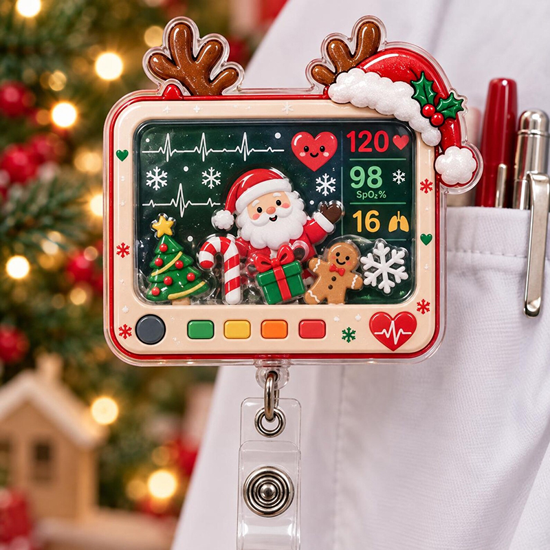Warm Winter Monitor Moment Shaker Badge Reel