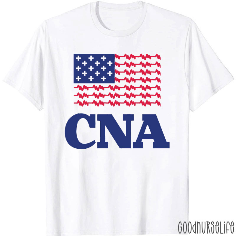 CNA USA Flag July 4th Memorial Day T-Shirt