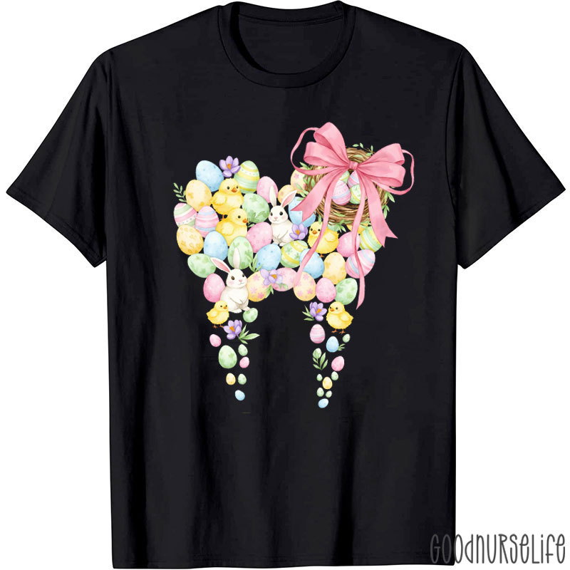 Easter Tooth Egg Cute Bunny T-shirt