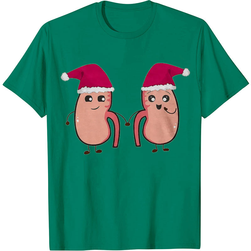 Christmas Kidneys In Red Hats Nurse T-shirt