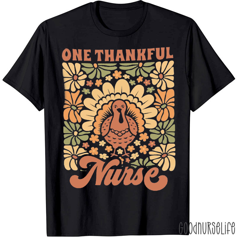 One Thankful Nurse Turkey Nurse T-Shirt