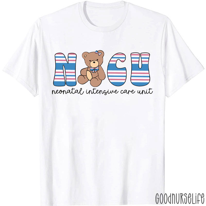 NICU Neonatal Intensive Care Unit Bear Nurse T-Shirt