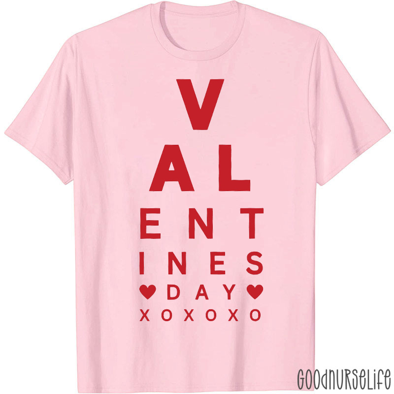Optometrist Valentines Day T-shirt