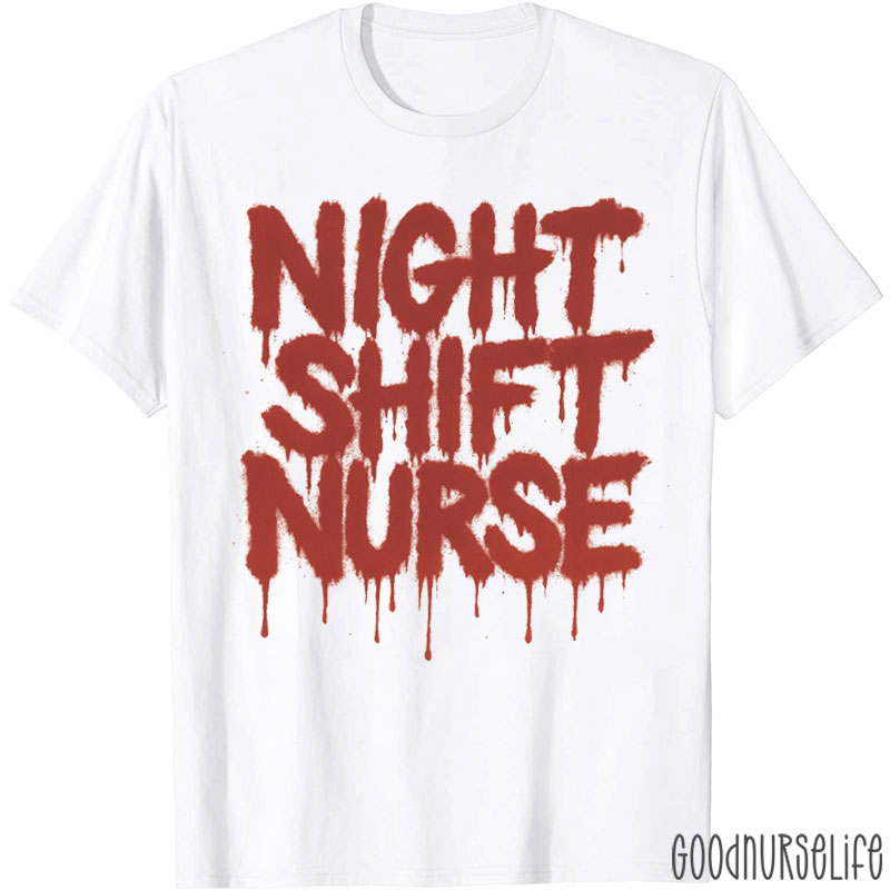 Spooky Season Night Shift Halloween Nurse T-Shirt