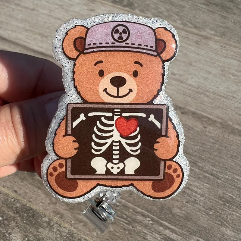 Radiology Bear Dept Badge Reel
