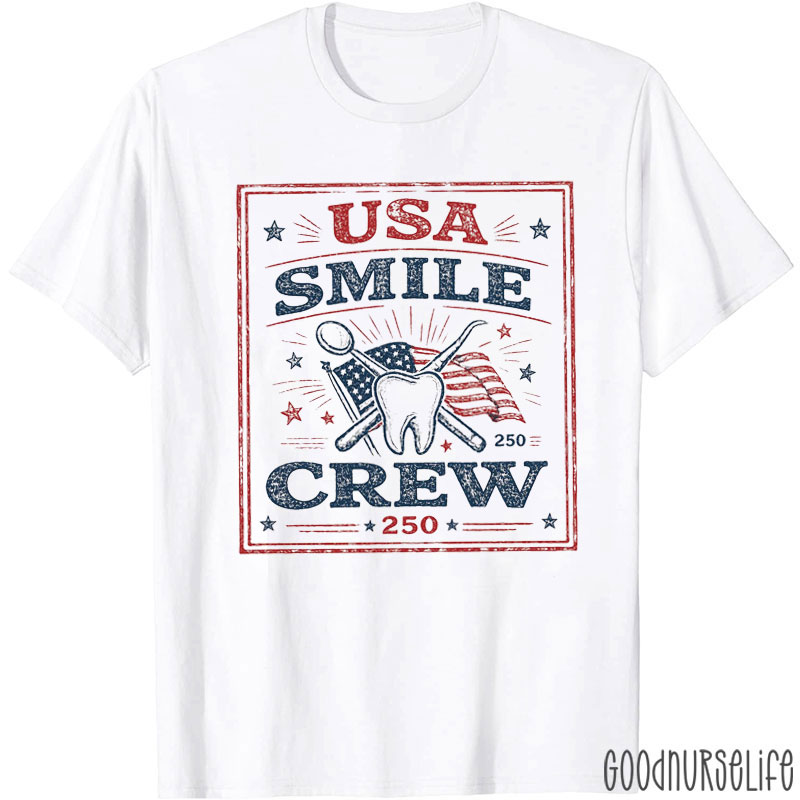 USA Smile Crew The Fourth Of July T-Shirt