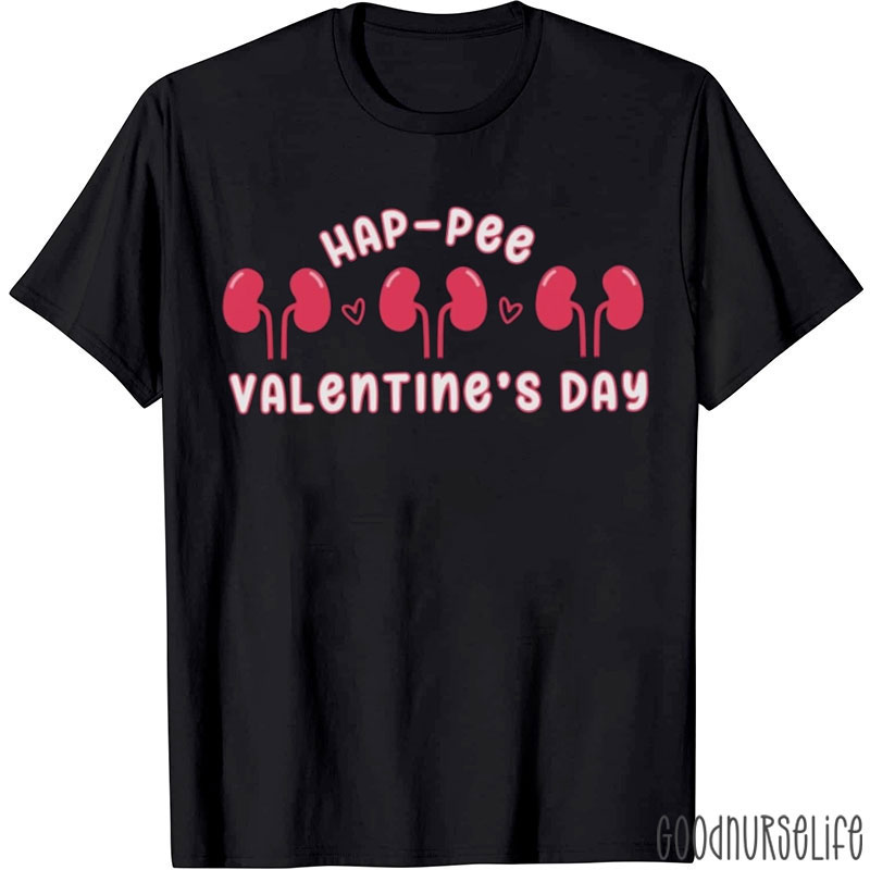 Hap-Pee Valentine's Day Nurse T-shirt