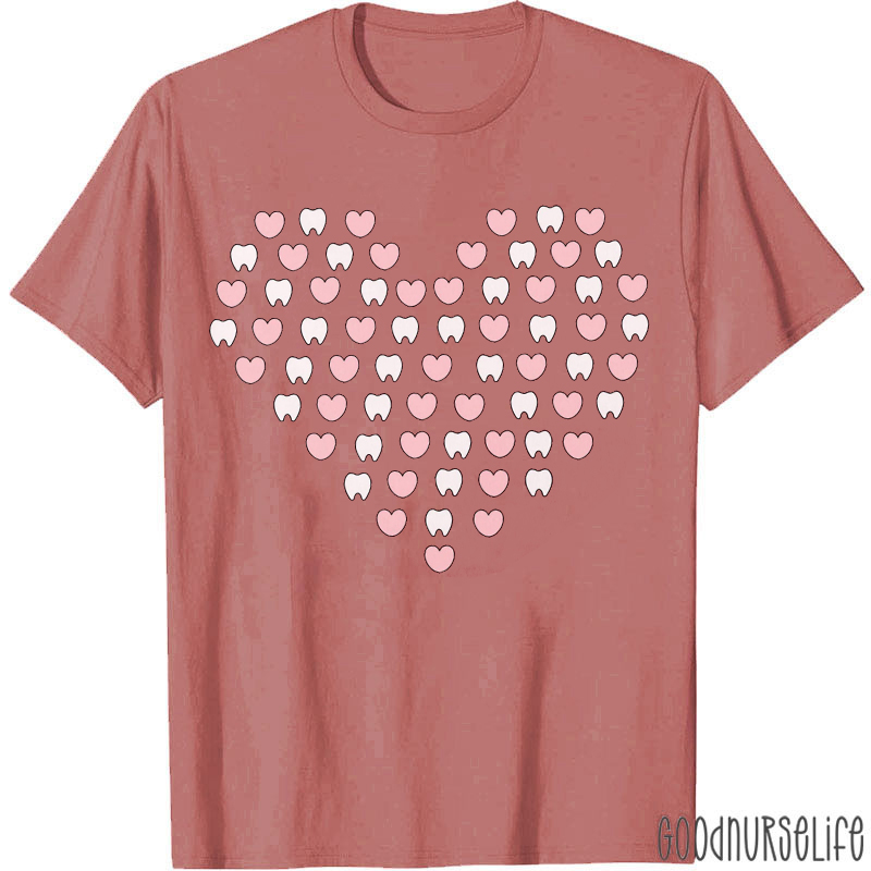 Love Heart And Cute Teeth T-shirt