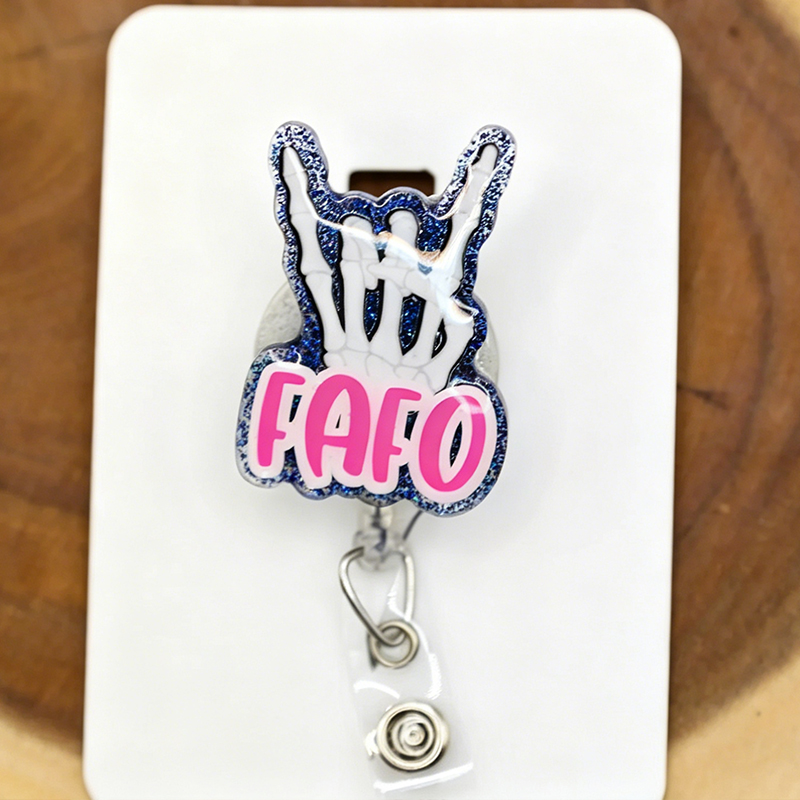 Peace Sign FAFO Badge Reel