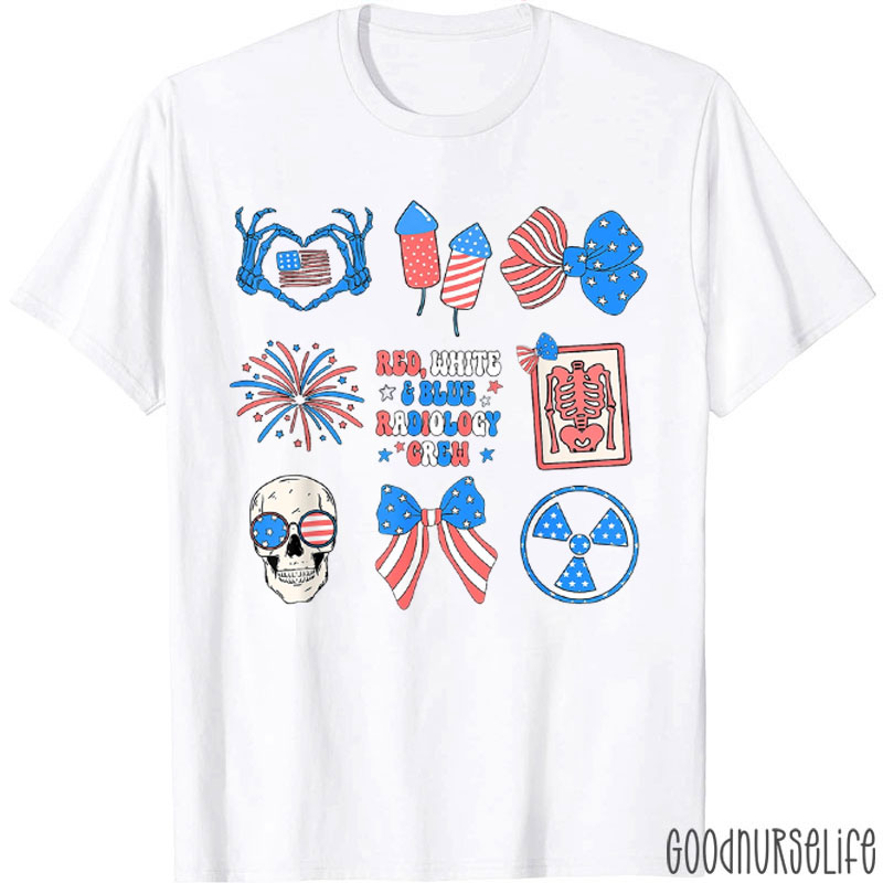 Red White & Blue Radiology Crew T-Shirt