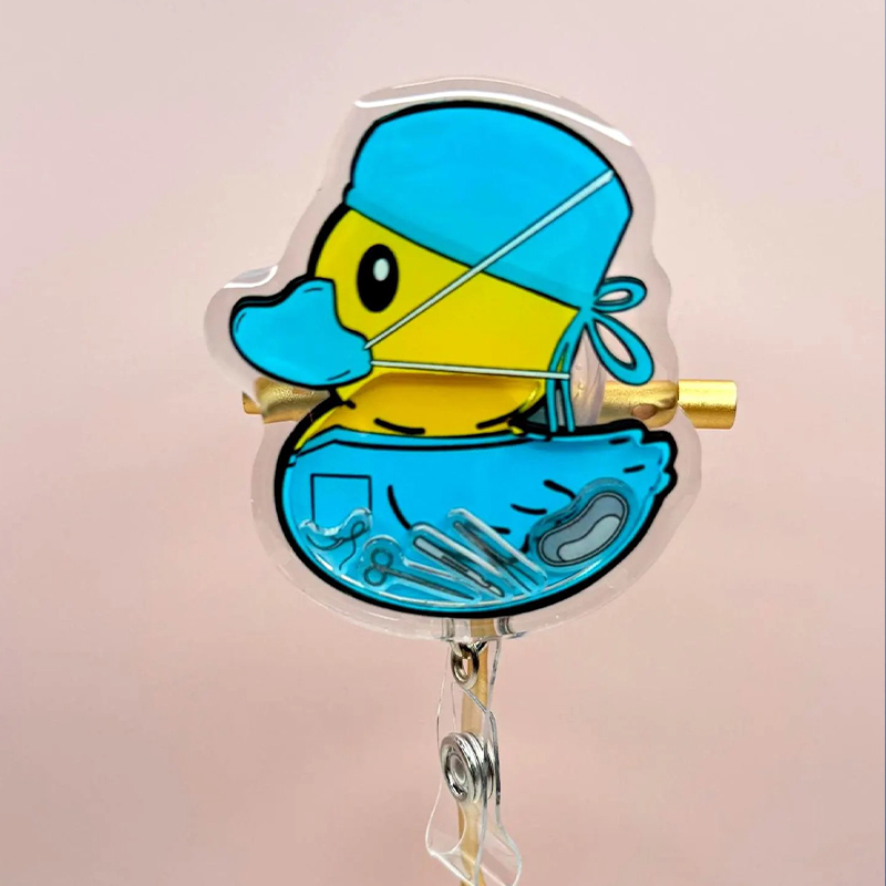 Surgical Ducky Shaker Badge Reel Badge Reel