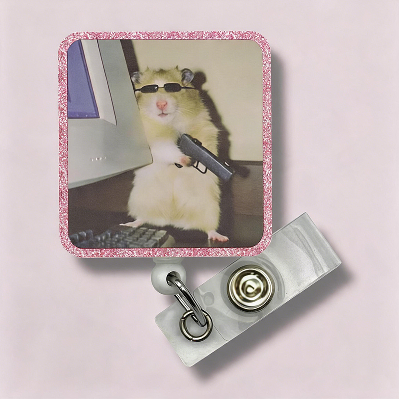 Funny Meme Hamster Badge Reel