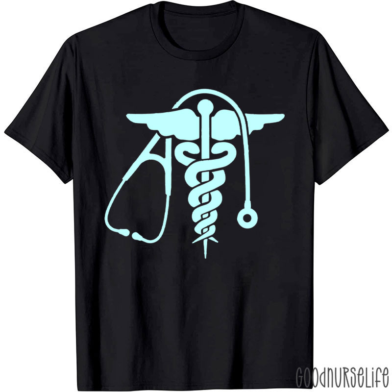 Stethoscope Caduceus Nurse T-Shirt