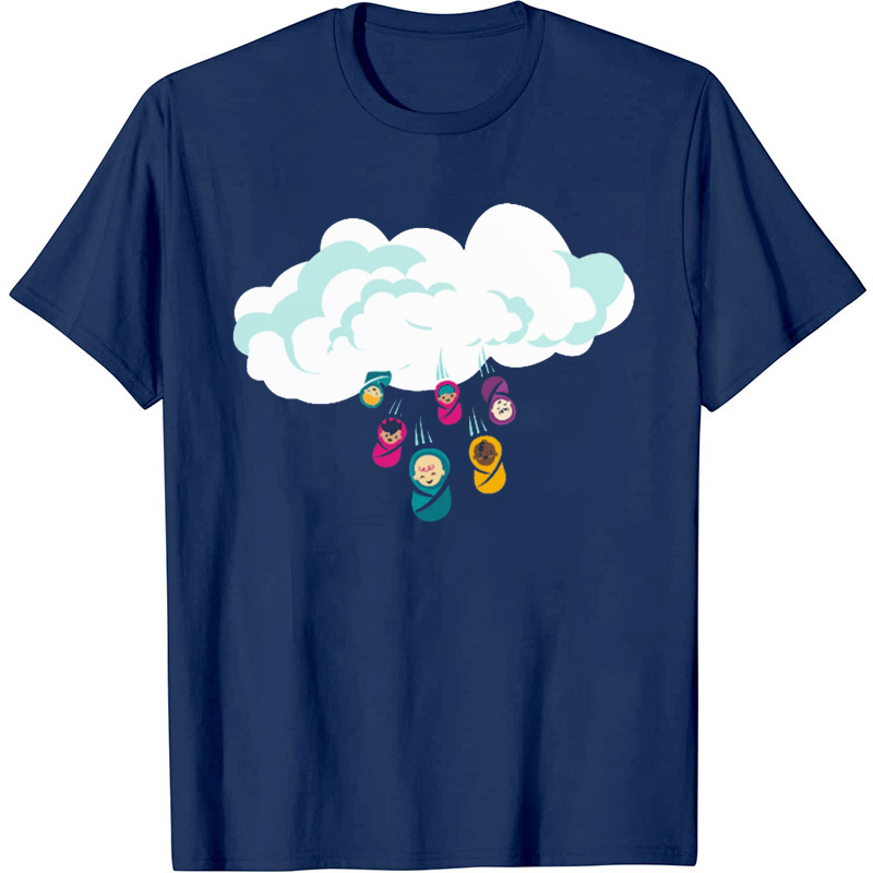 Raining Babies OB Nurse T-Shirt