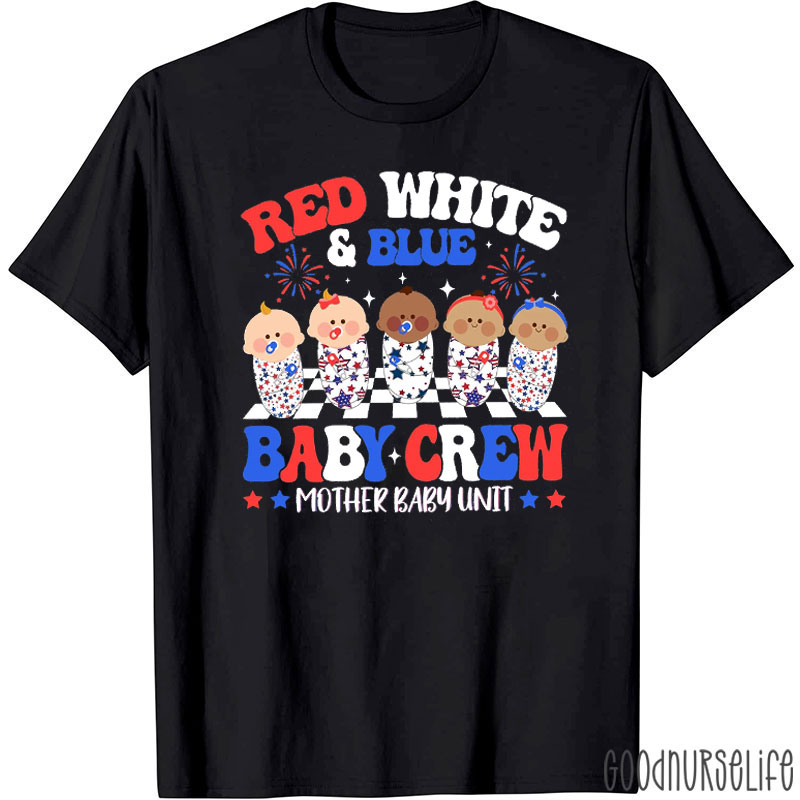 Red White And Blue Baby Crew T-Shirt