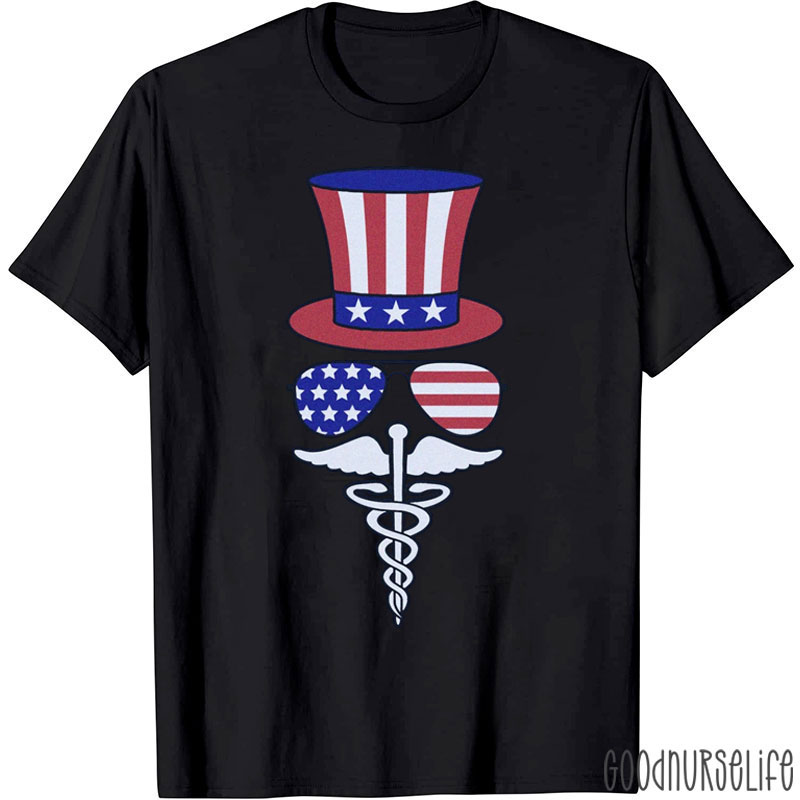 4th Of July Independence Day Medical Nursing Patriotic Nurse T-Shirt