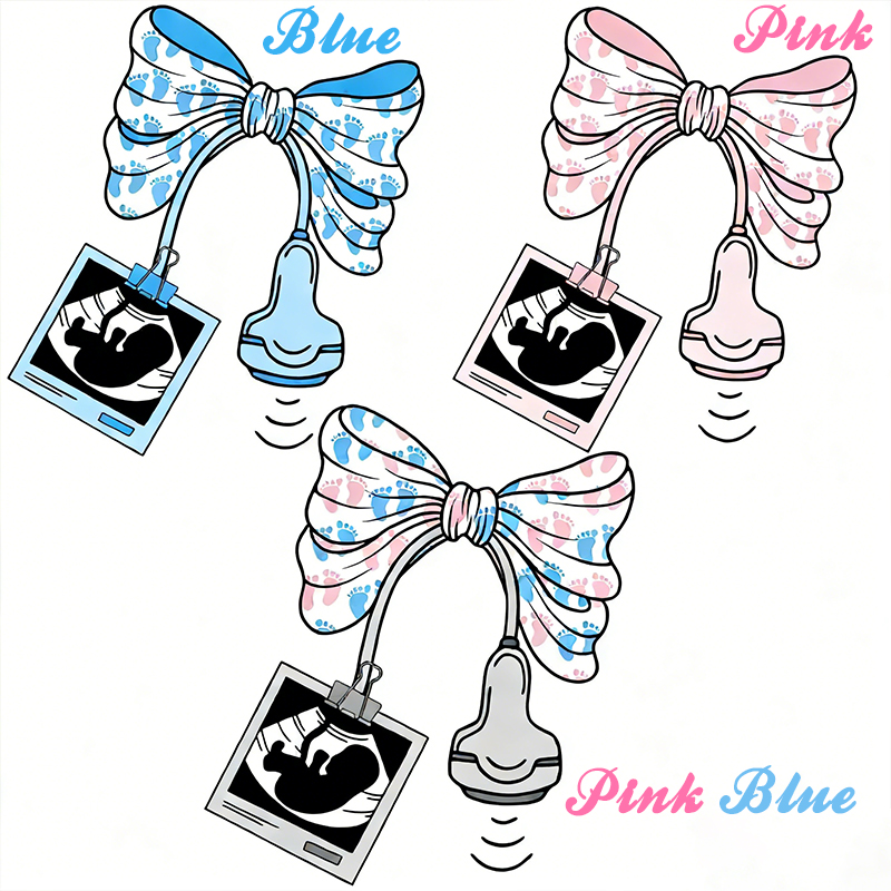 Personalized Ultrasound Coquette Bow T-shirt