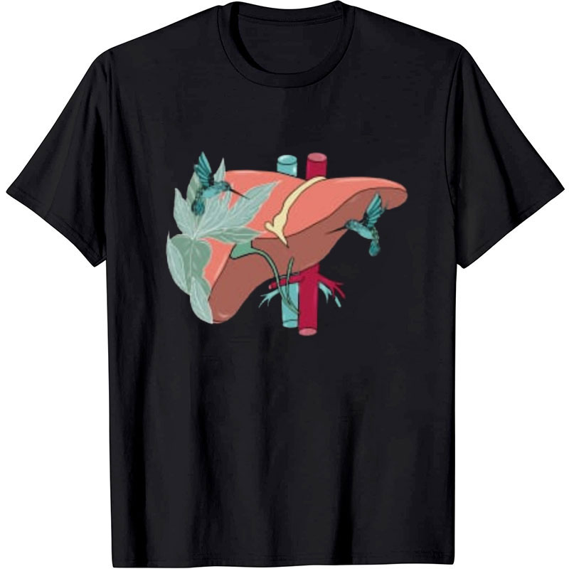 Medicine Design Liver Nurse T-Shirt