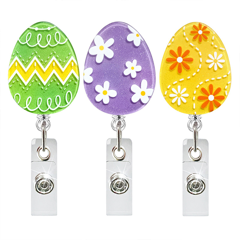 Easter Egg Nurse Badge Reel