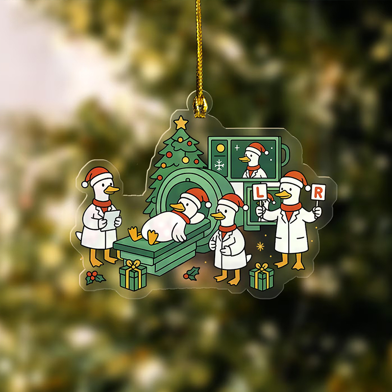Radiology Christmas Goose  Acrylic Christmas Ornament
