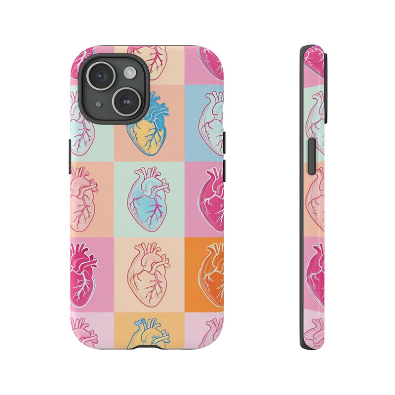 Colorful Heart Nurse Phone Case
