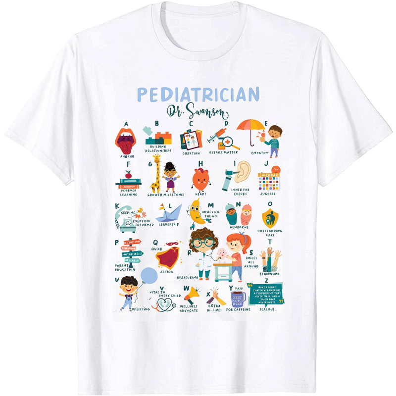 Personalized Pediatrician Nurse T-shirt