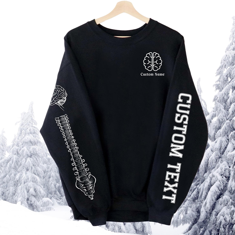 Personalized Brain Anatomy Spine Neurosurgery Sweatshirt