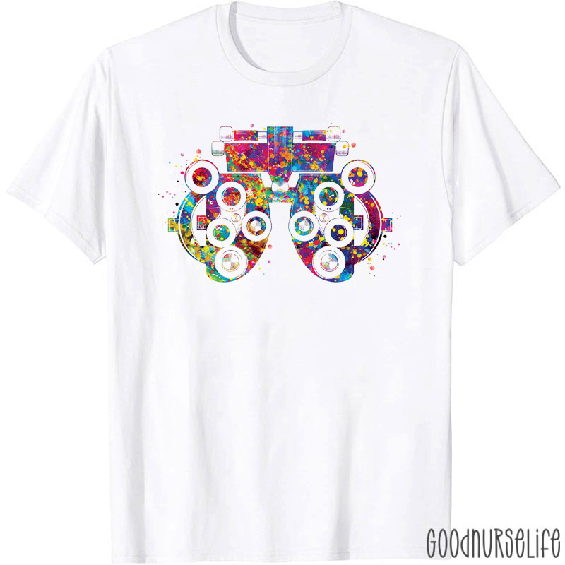 Color Splatter Eye Care Equipment T-Shirt