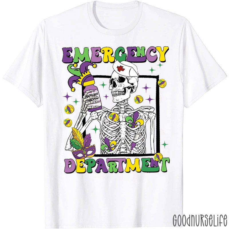 Festival Skeleton Emergency Department T-shirt