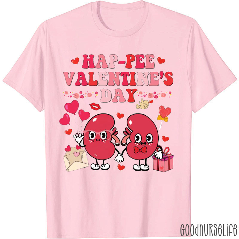 Retro Groovy Happee Valentine’s Day Nurse T-shirt