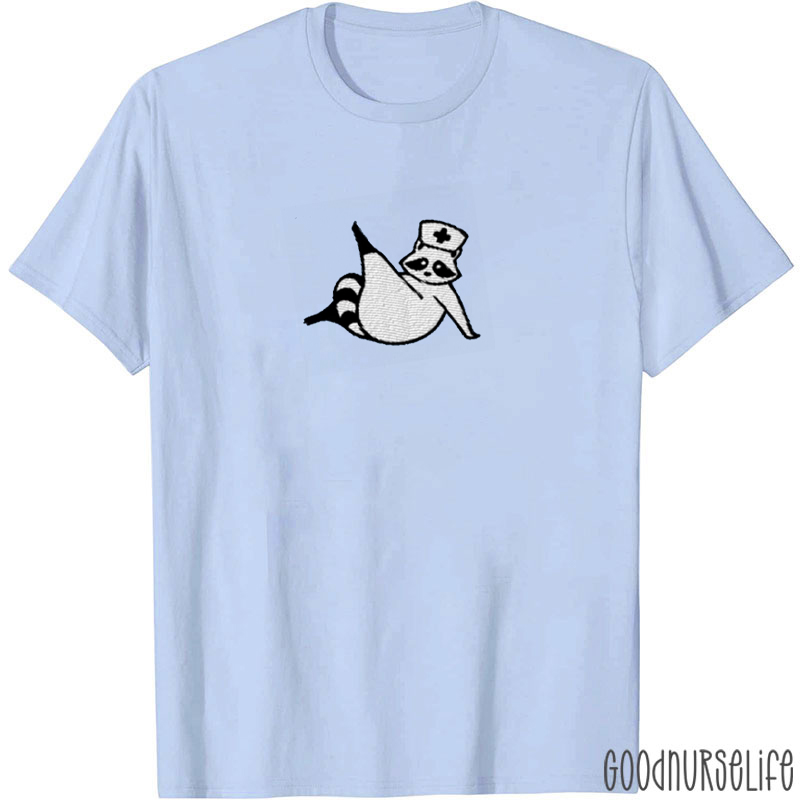 Feral Raccoon Nurse T-shirt