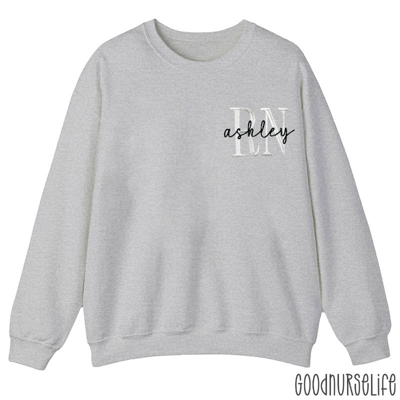 Personalized Name And Job Title Nurse Sweatshirt