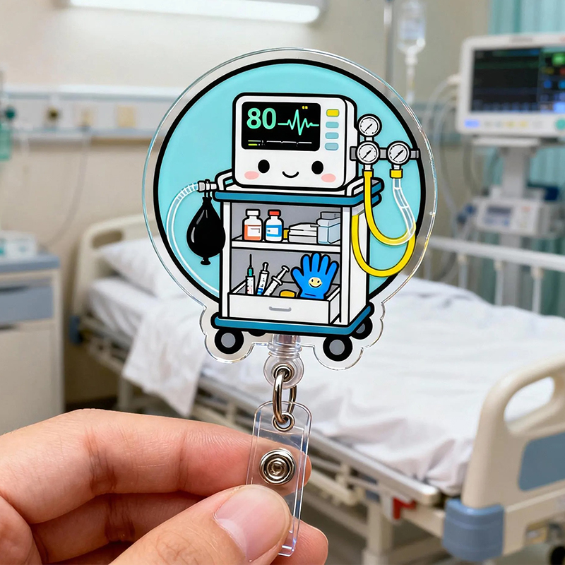 Anesthesia Machine Badge Reel
