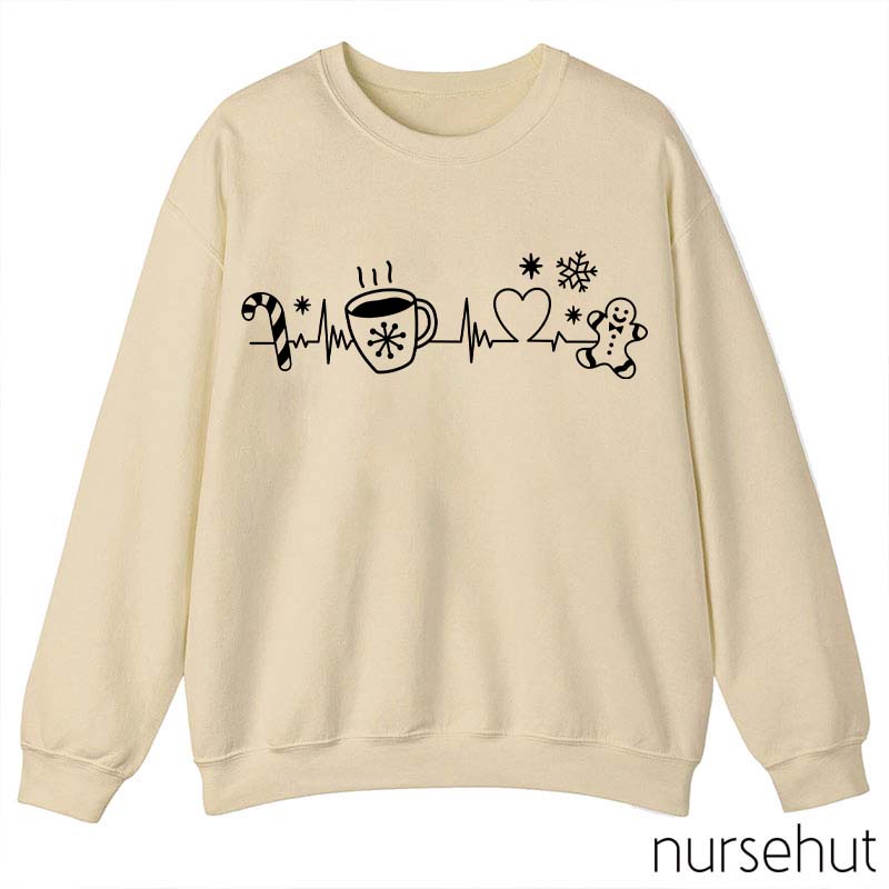 Christmas Heartbeat Nurse Sweatshirt