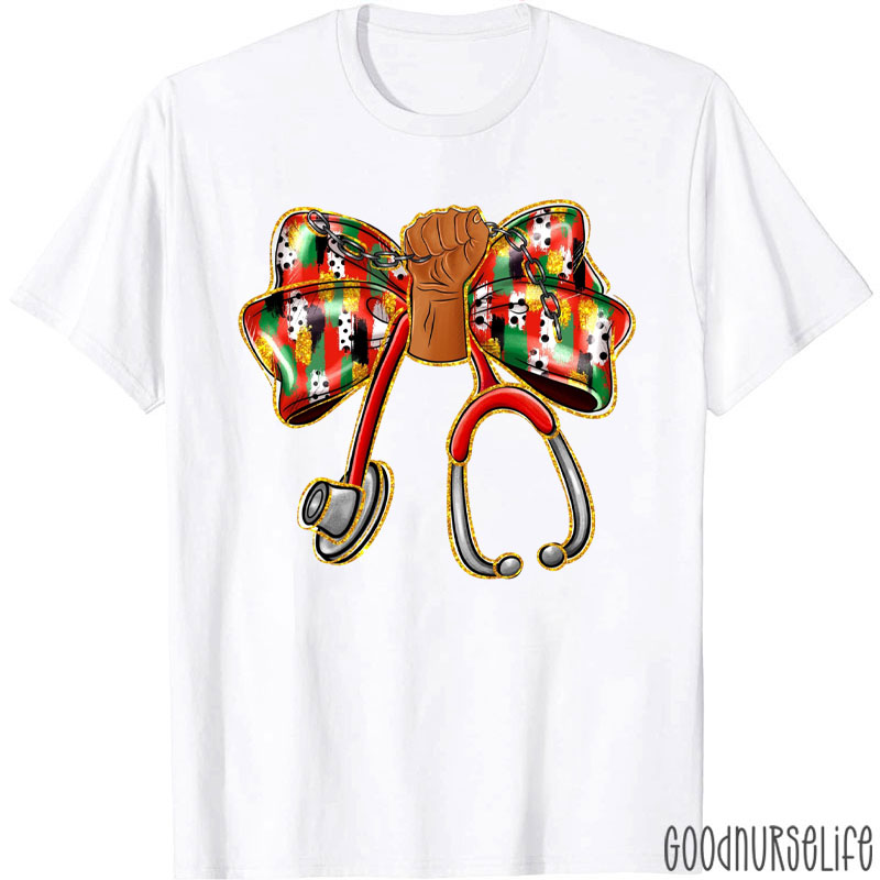 Juneteenth Day Nurse Black History Month Nurse T-Shirt