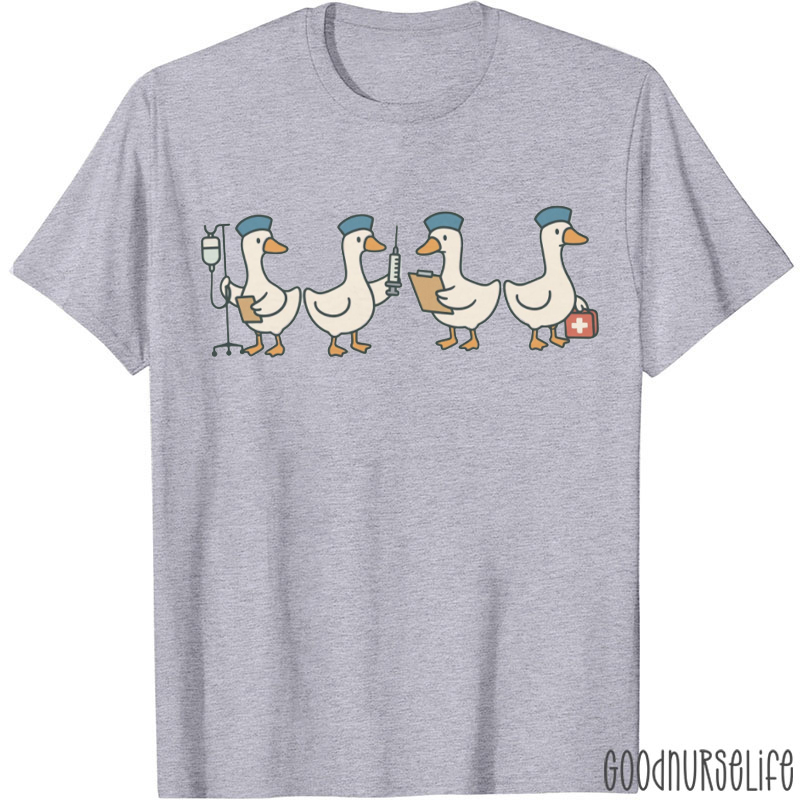 Humorous Goose Nurse T-shirt