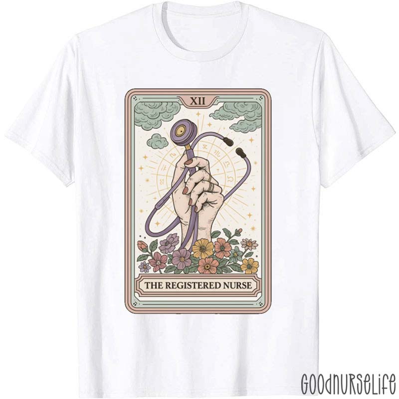 The Registered Nurse Tarot Card Nurse T-Shirt
