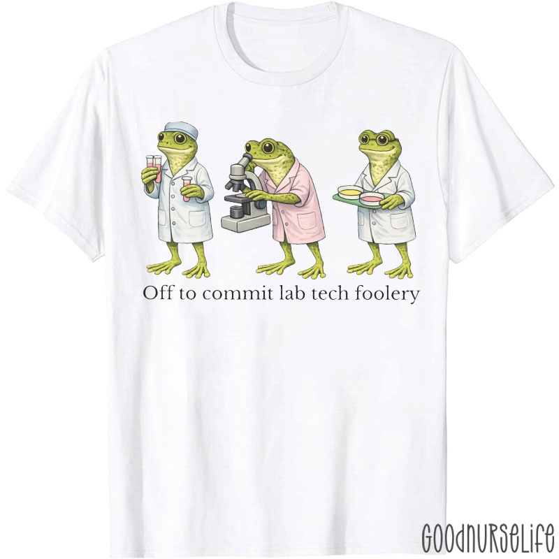 Off To Commit Lab Tech Foolery T-shirt