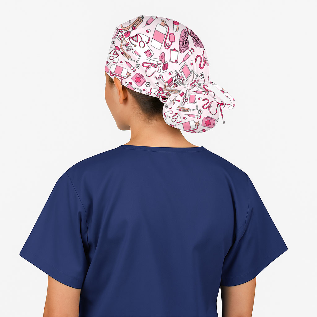 Pink Nurse Stuf Nurse Scrub Cap