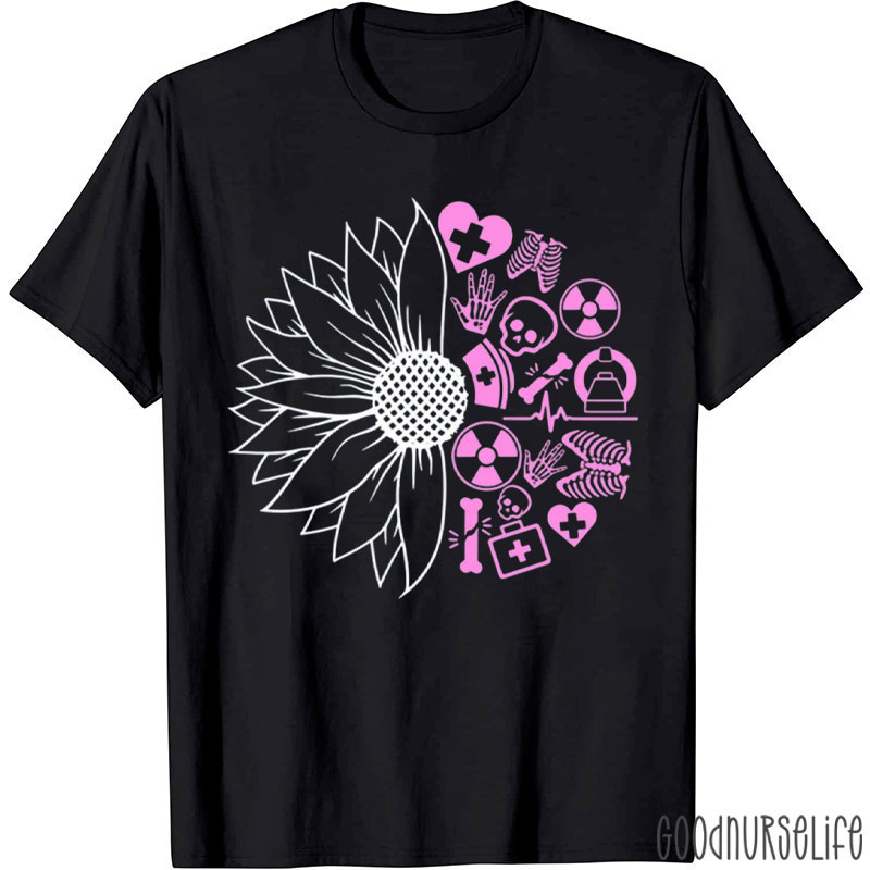 Sunflower Radiology Tech X-ray Tech Radiologist T-Shirt