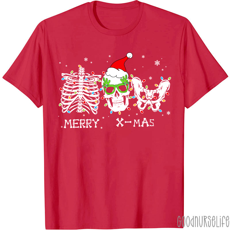 Merry X-mas Christmas Nurse T-shirt