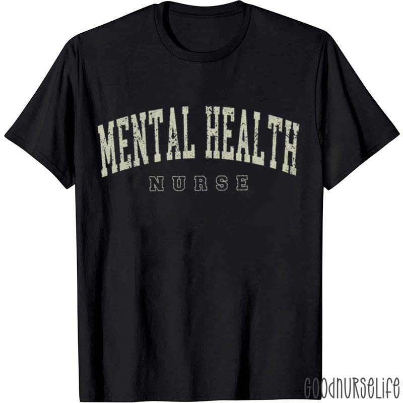 Retro Style Mental Health Nurse T-Shirt
