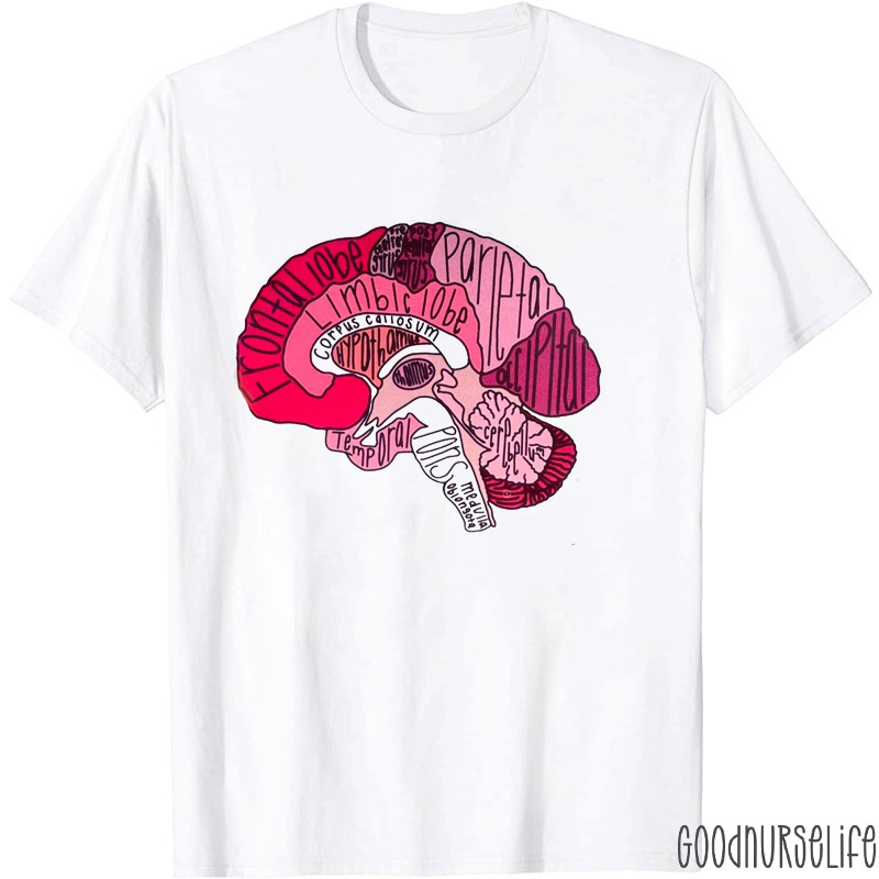 Brain Anatomy Nurse T-Shirt