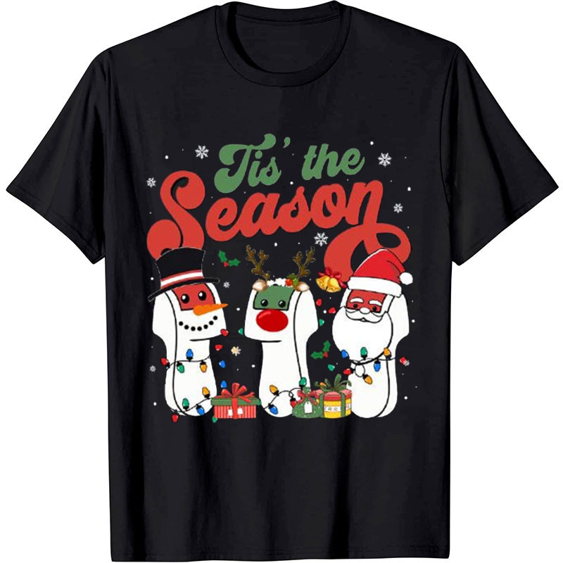 Stethoscope With Christmas Elements Nurse T-shirt