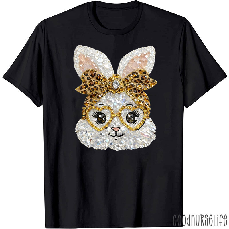 Faux Rhinestone Easter Bunny T-shirt