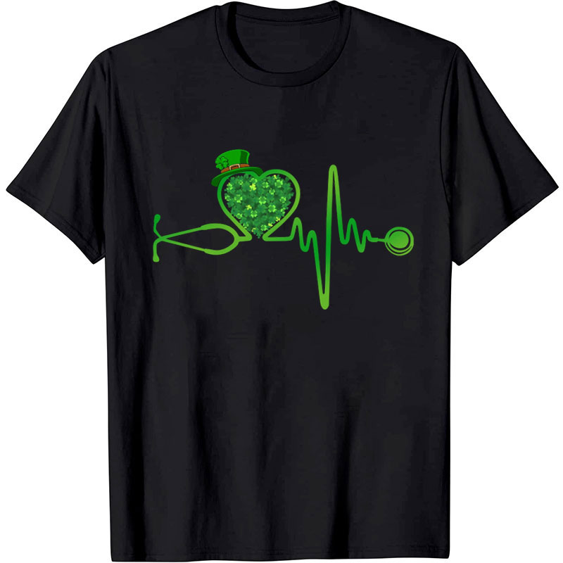 Heartbeat Clover Nurse T-Shirt
